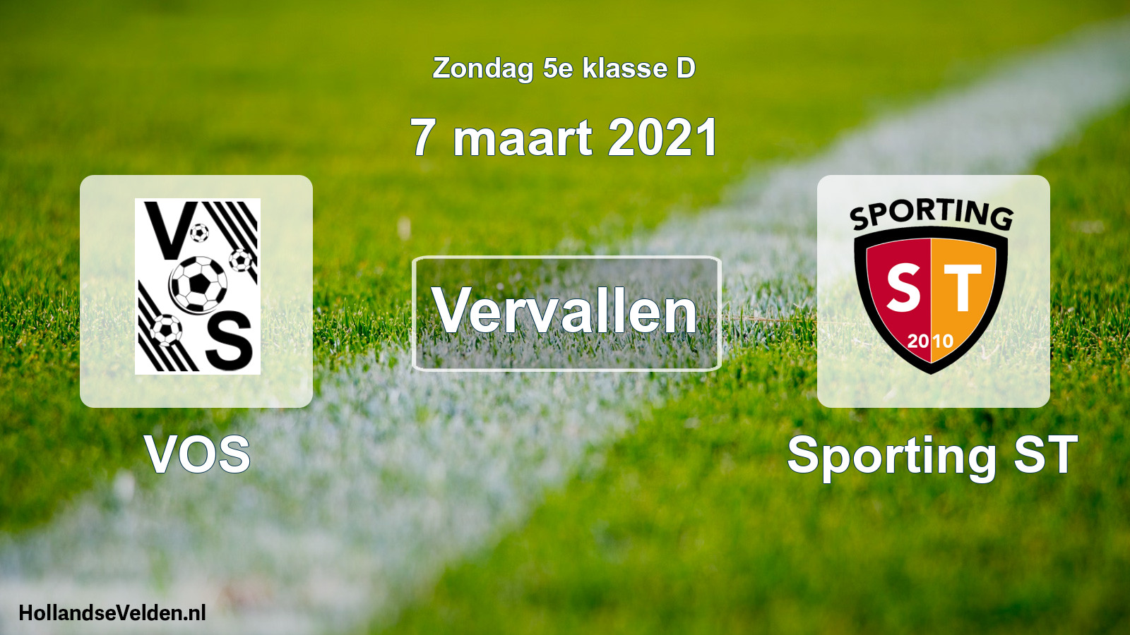 Scheduled Match: VOS - Sporting ST (7 March 2021)