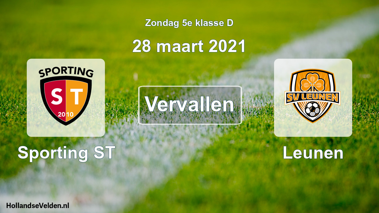 Scheduled Match: Sporting ST - Leunen (28 March 2021)
