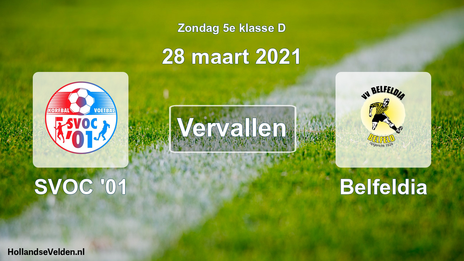 Scheduled Match: SVOC '01 - Belfeldia (28 March 2021)