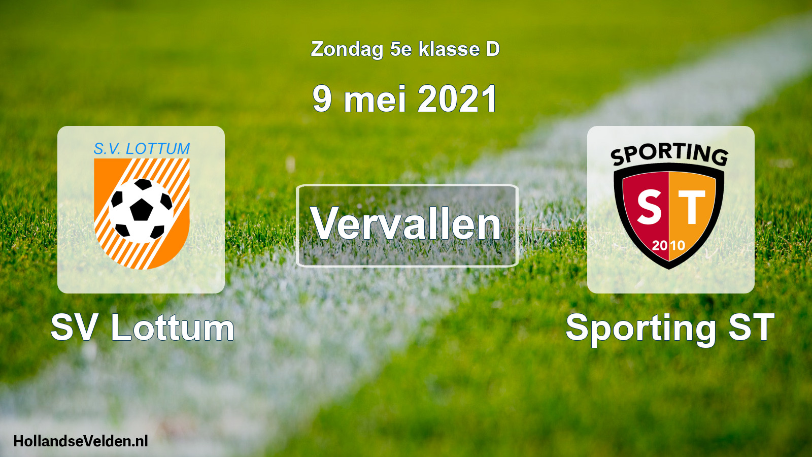 Scheduled Match: SV Lottum - Sporting ST (9 May 2021)