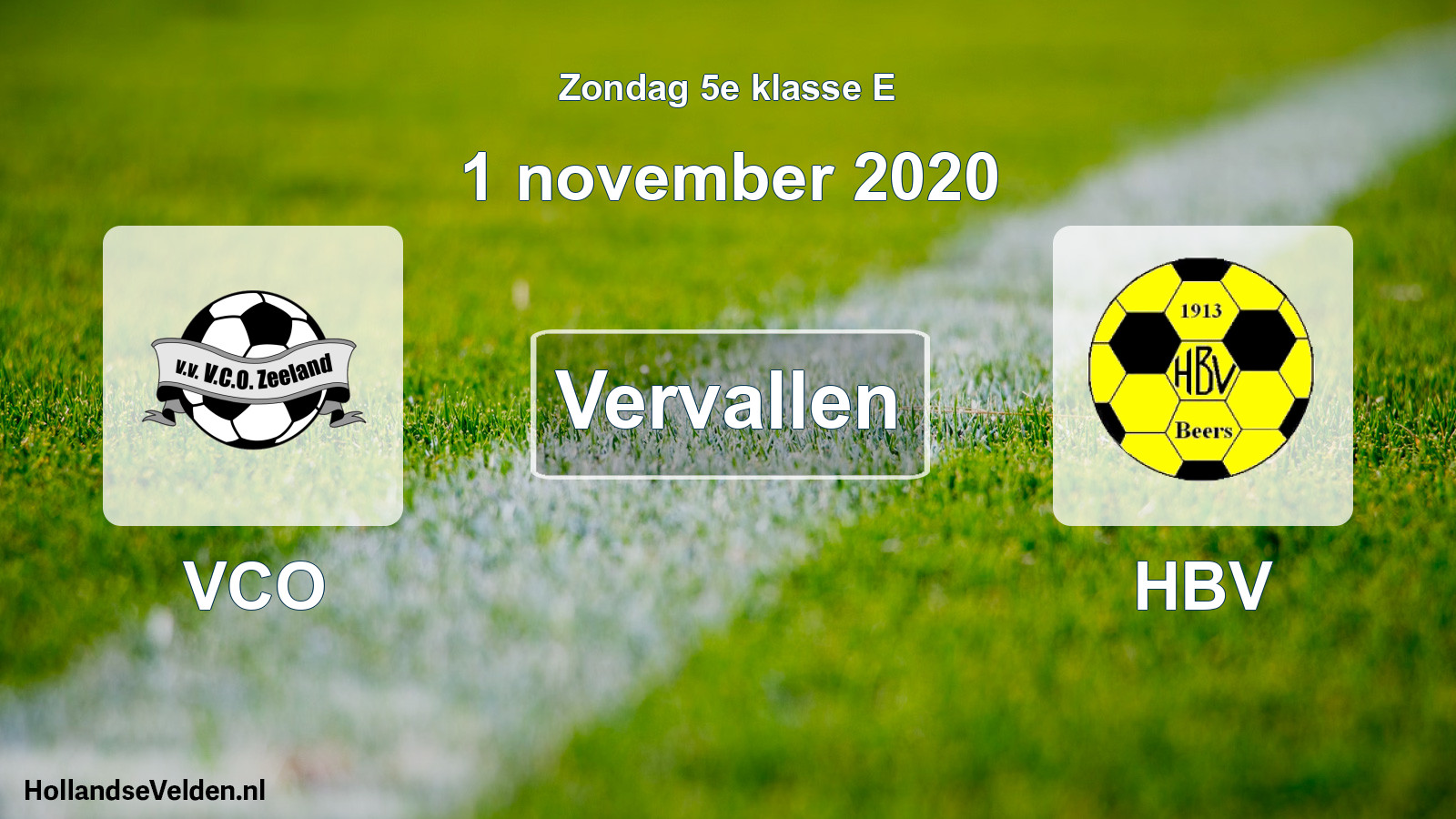 Scheduled Match: VCO - HBV (1 November 2020)