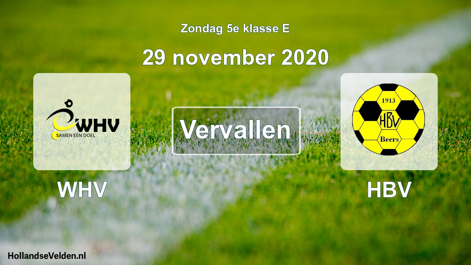 Scheduled Match: WHV - HBV (29 November 2020)