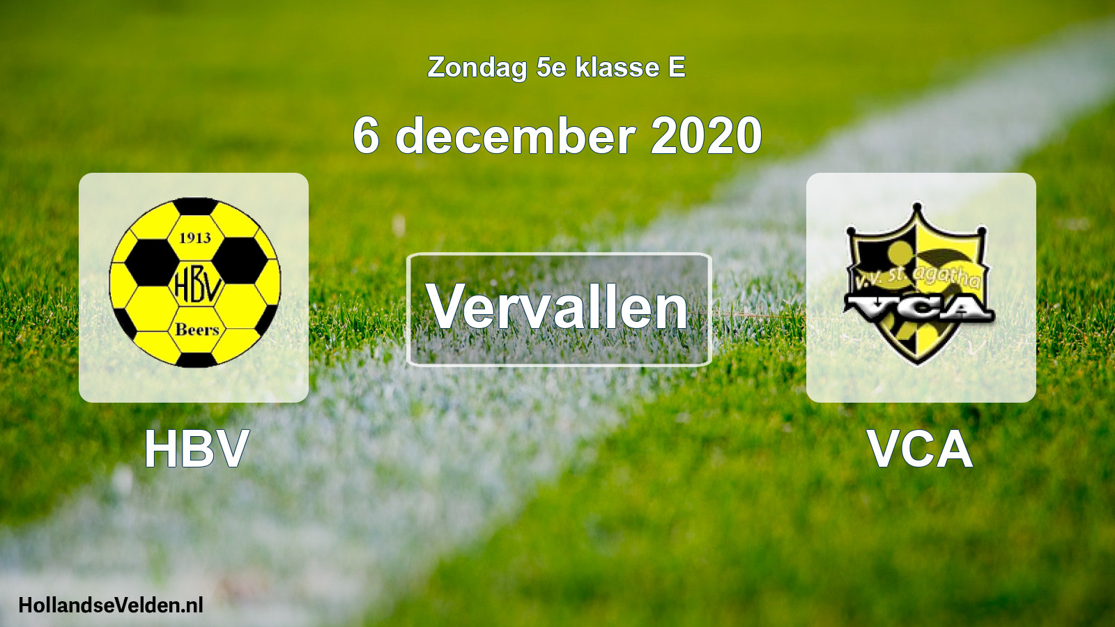 Scheduled Match: HBV - VCA (6 December 2020)