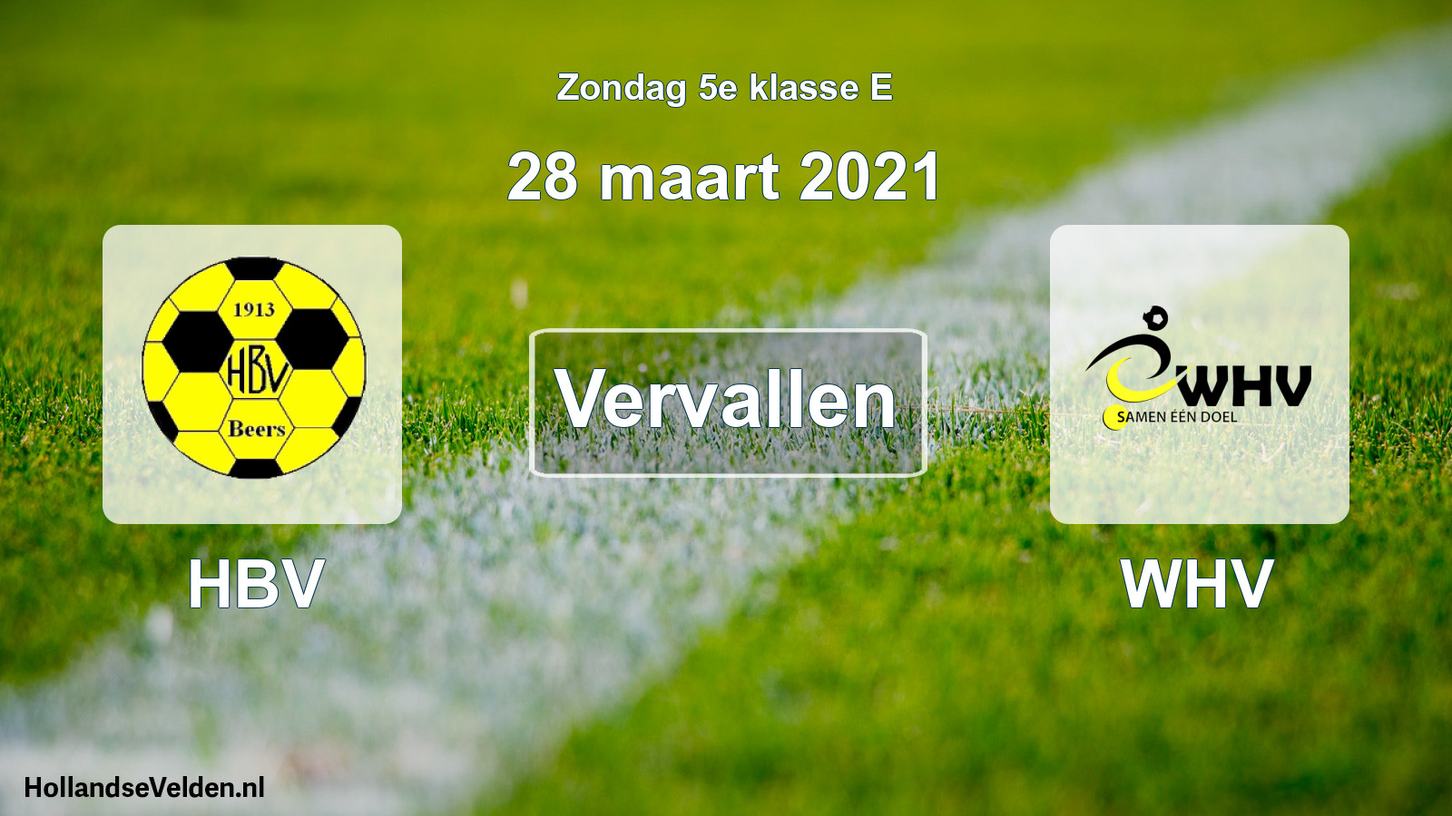 Scheduled Match: HBV - WHV (28 March 2021)