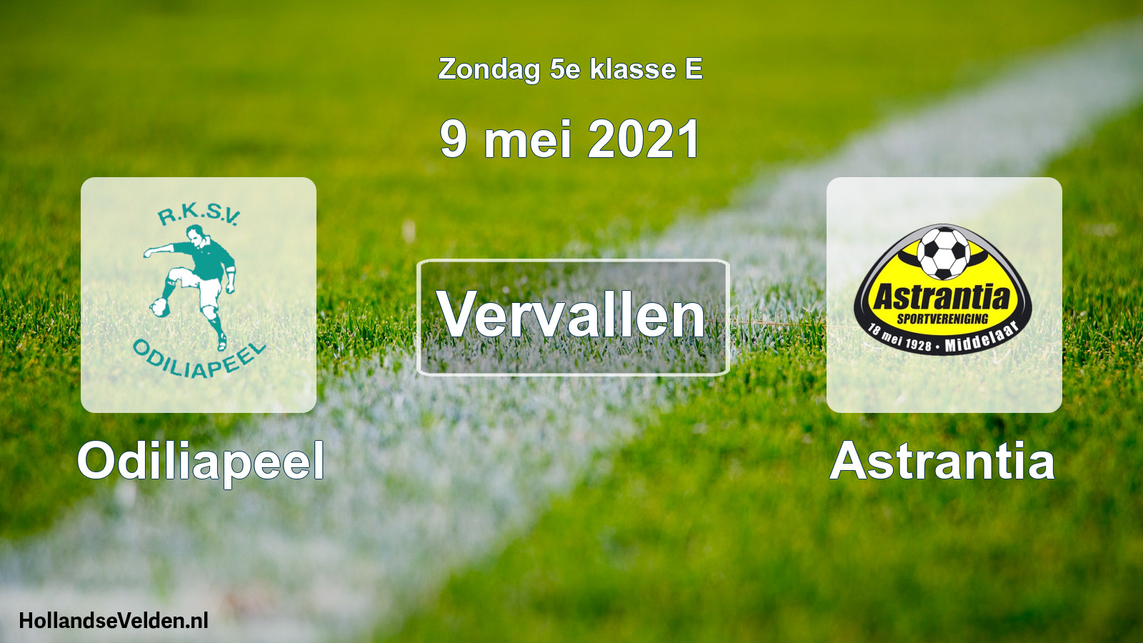 Scheduled Match: Odiliapeel - Astrantia (9 May 2021)