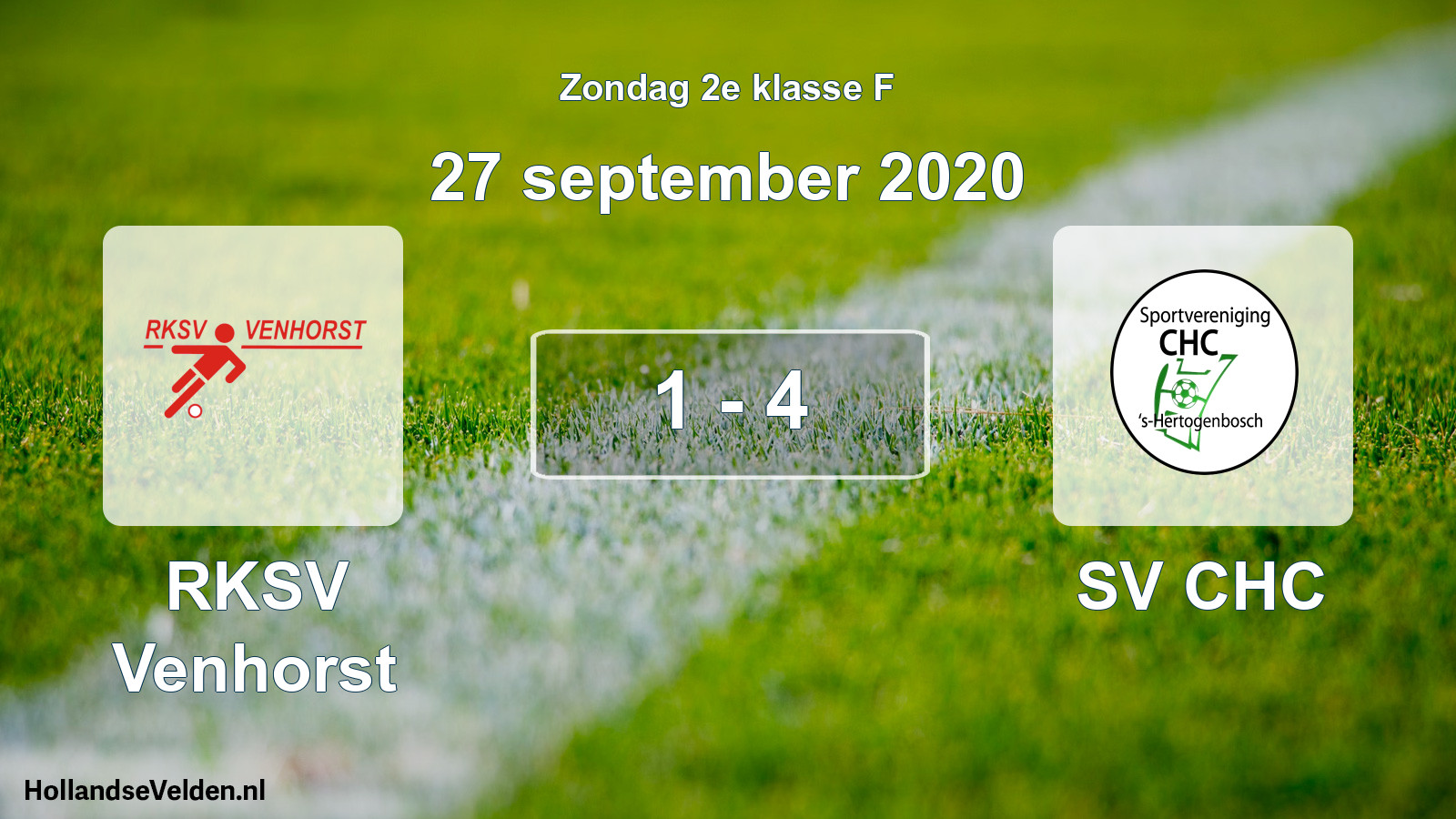 Total number of matches played: RKSV Venhorst - SV CHC 1 - 4 (27 September 2020)