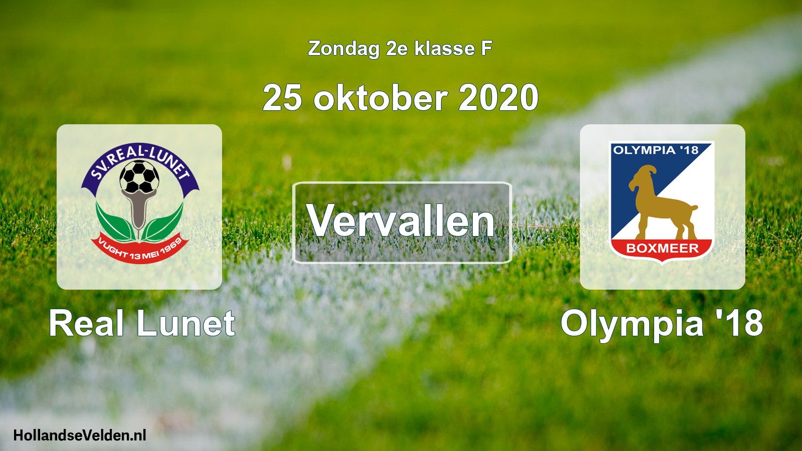 Scheduled Match: Real Lunet - Olympia '18 (25 October 2020)