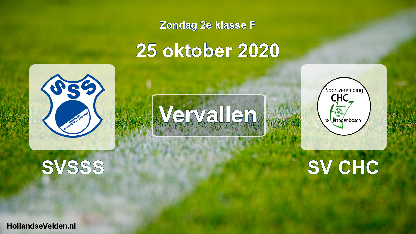 Scheduled Match: SVSSS - SV CHC (25 October 2020)