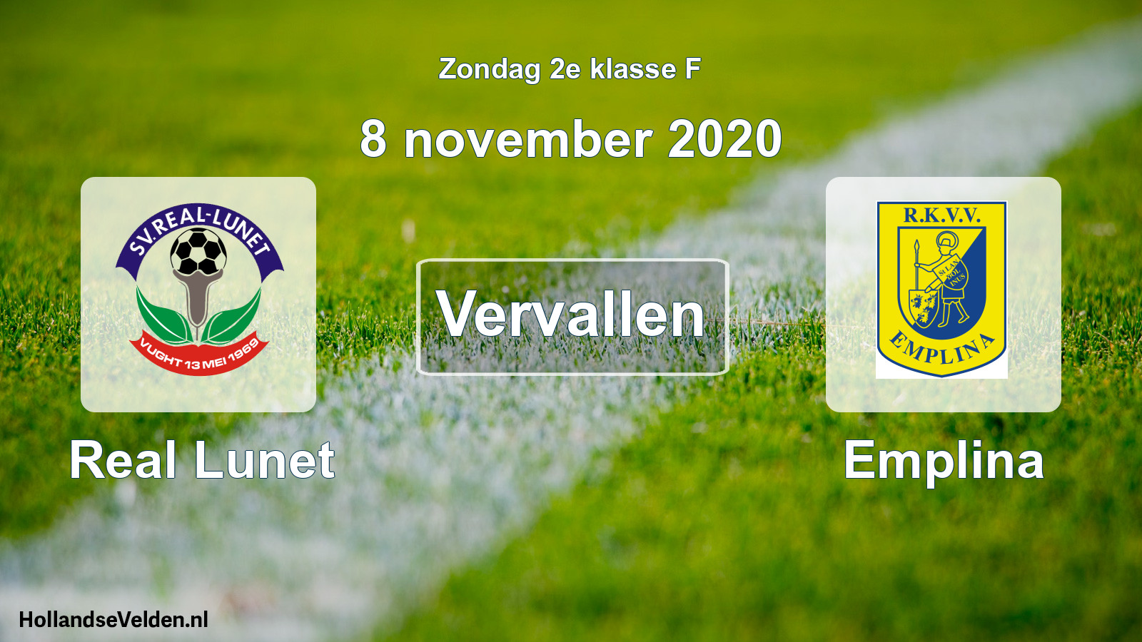 Scheduled Match: Real Lunet - Emplina (8 November 2020)