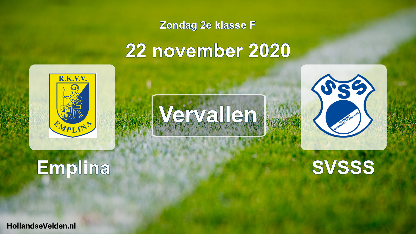 Scheduled Match: Emplina - SVSSS (22 November 2020)