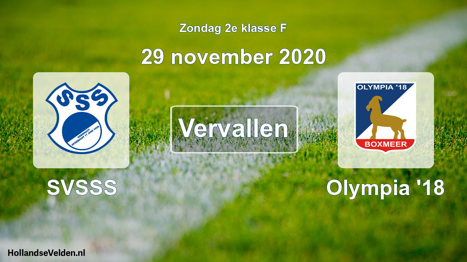 Scheduled Match: SVSSS - Olympia '18 (29 November 2020)