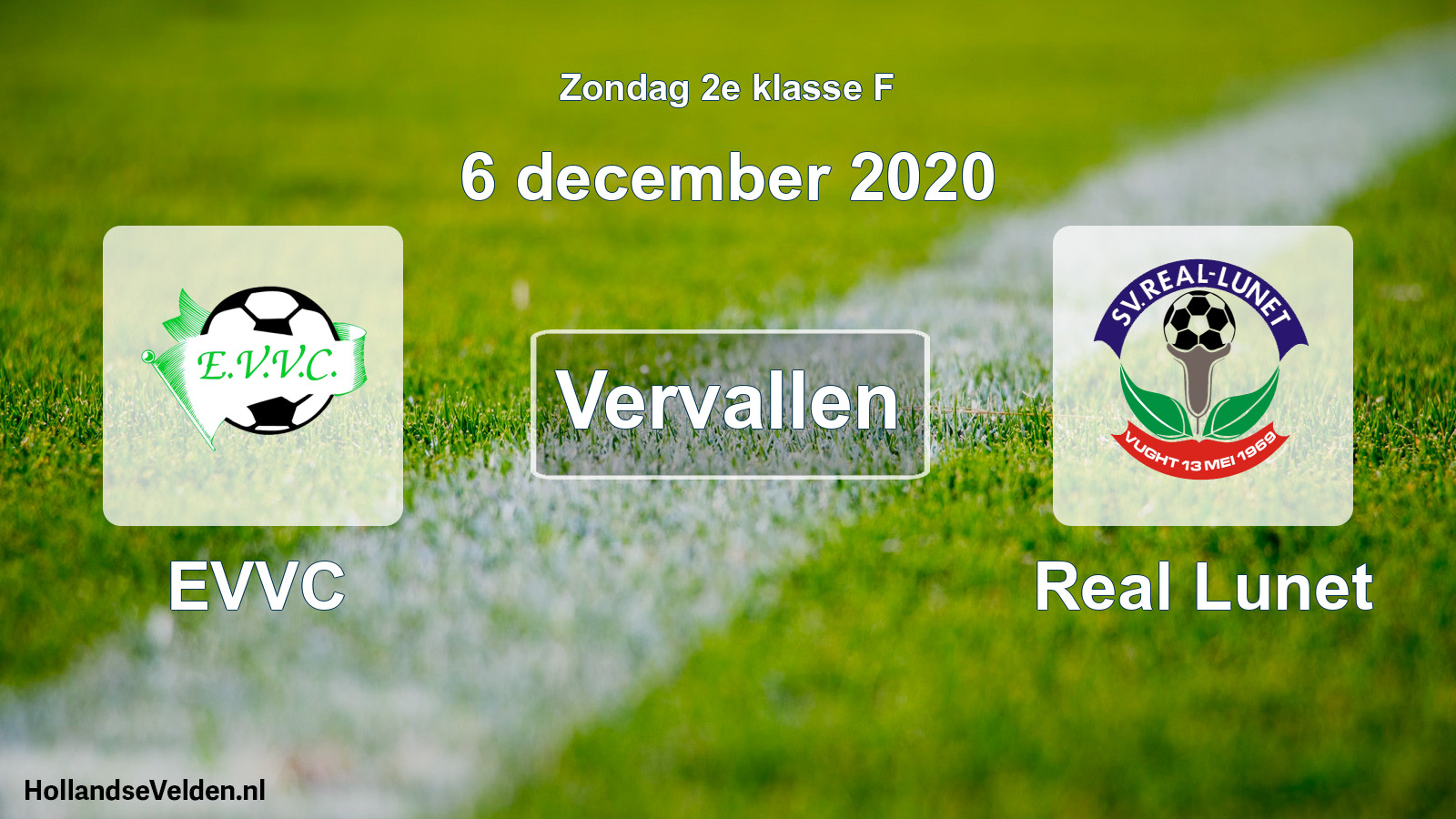 Scheduled Match: EVVC - Real Lunet (6 December 2020)