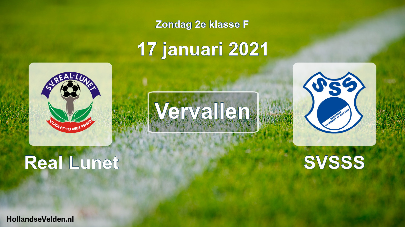Scheduled Match: Real Lunet - SVSSS (17 January 2021)