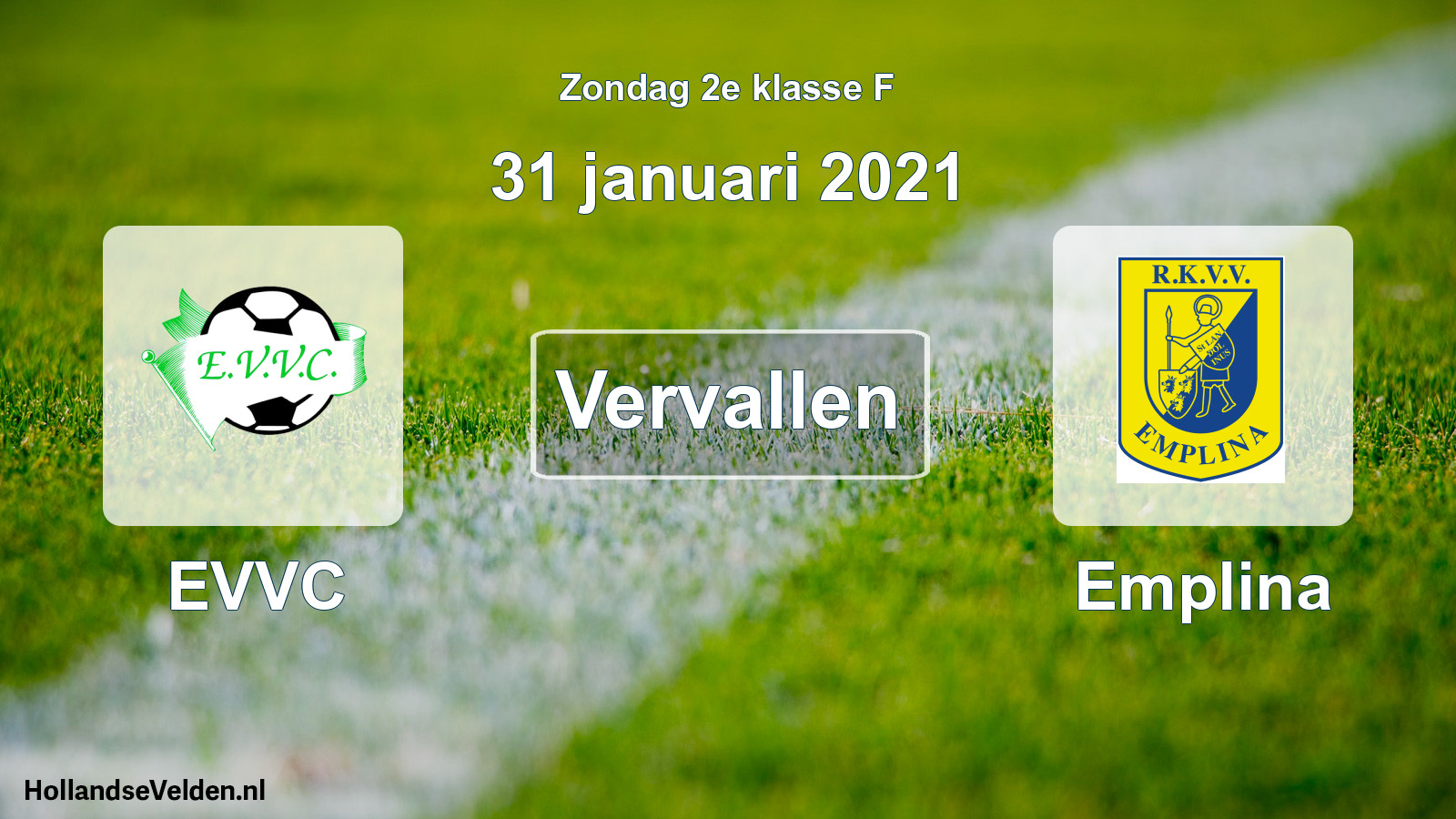 Scheduled Match: EVVC - Emplina (31 January 2021)