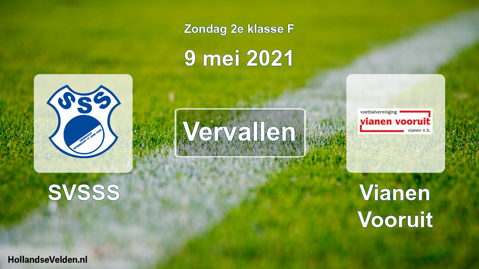 Scheduled Match: SVSSS - Vianen Vooruit (9 May 2021)