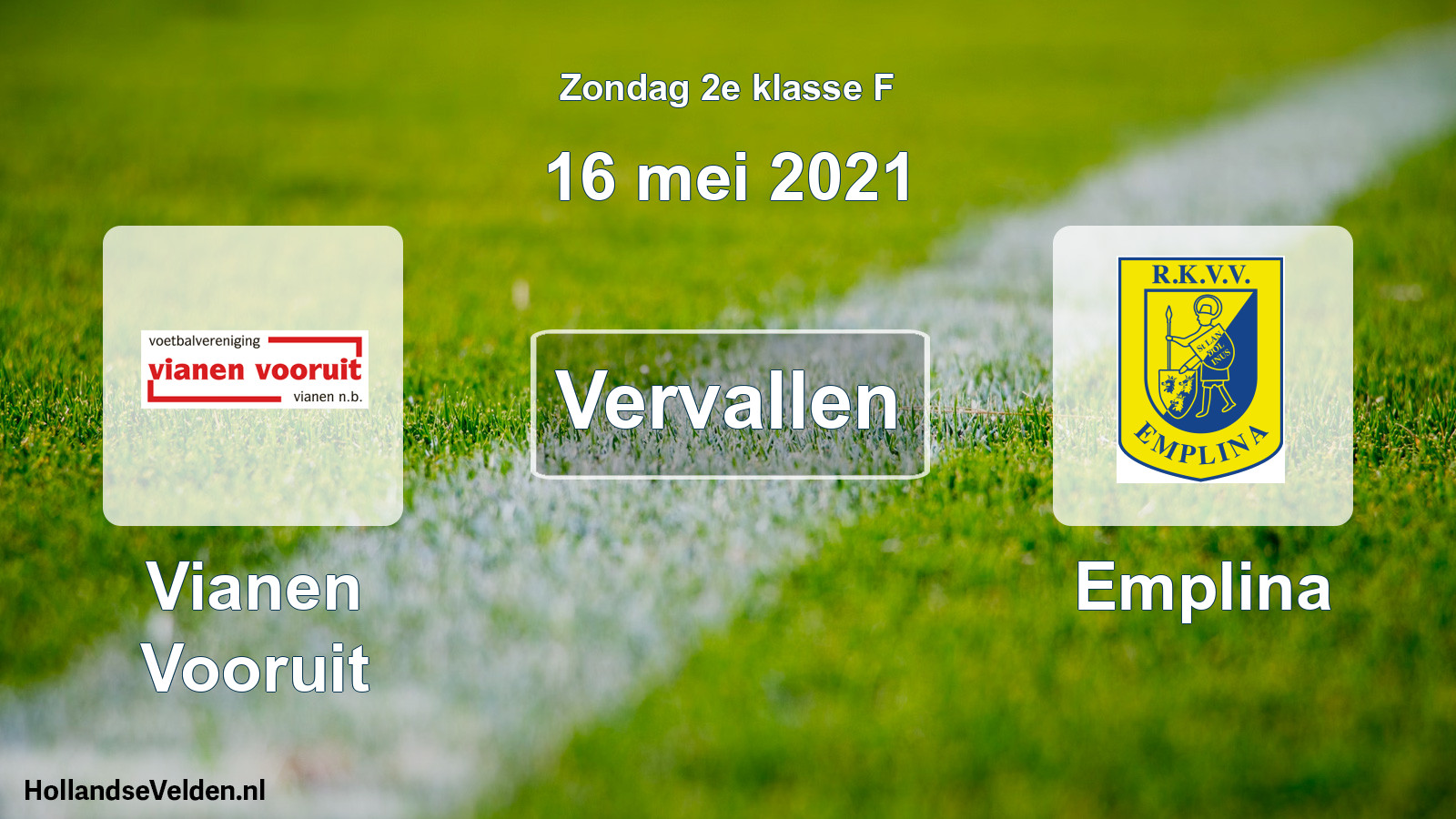 Scheduled Match: Vianen Vooruit - Emplina (16 May 2021)