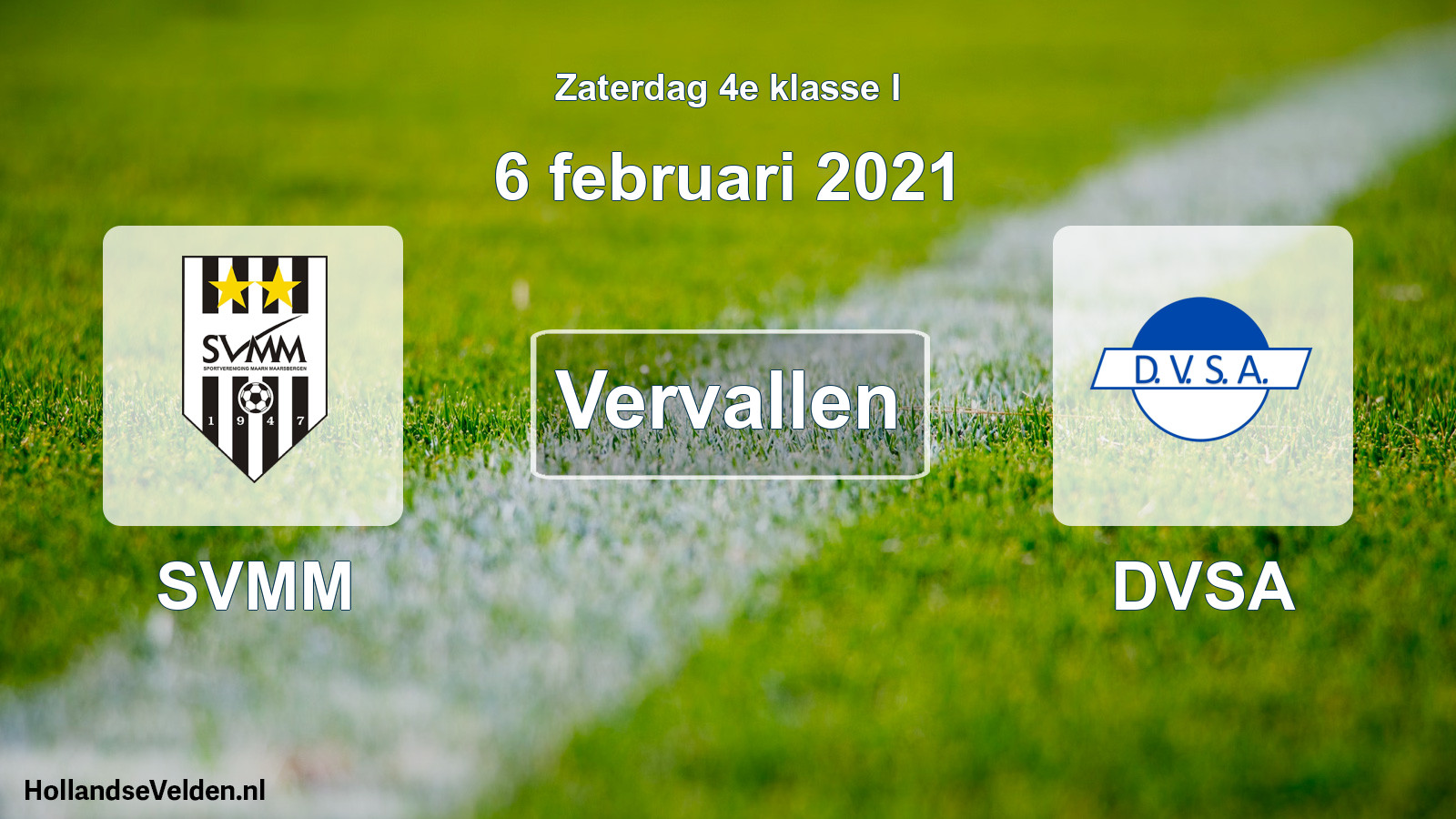 Scheduled Match: SVMM - DVSA (6 February 2021)