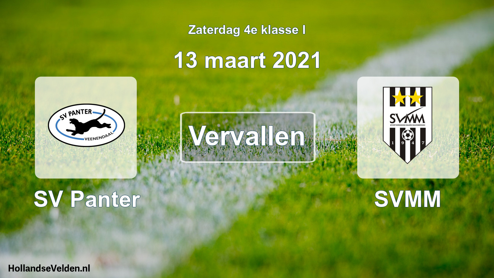 Scheduled Match: SV Panter - SVMM (13 March 2021)