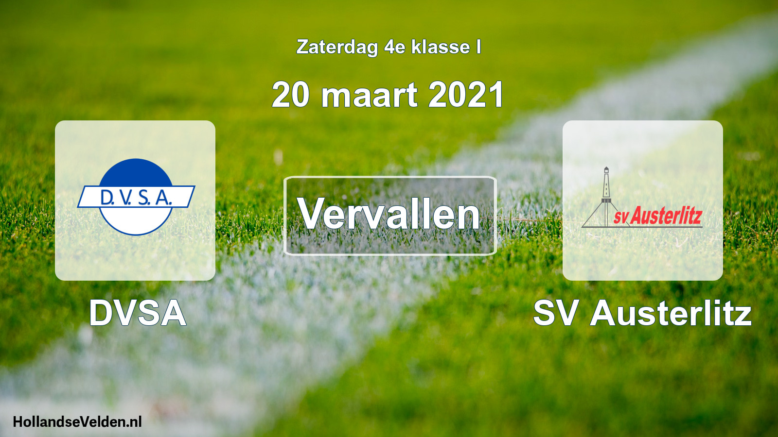 Scheduled Match: DVSA - SV Austerlitz (20 March 2021)