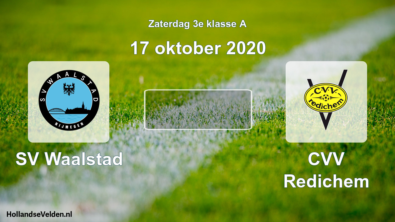 Scheduled Match: SV Waalstad - CVV Redichem (17 October 2020)