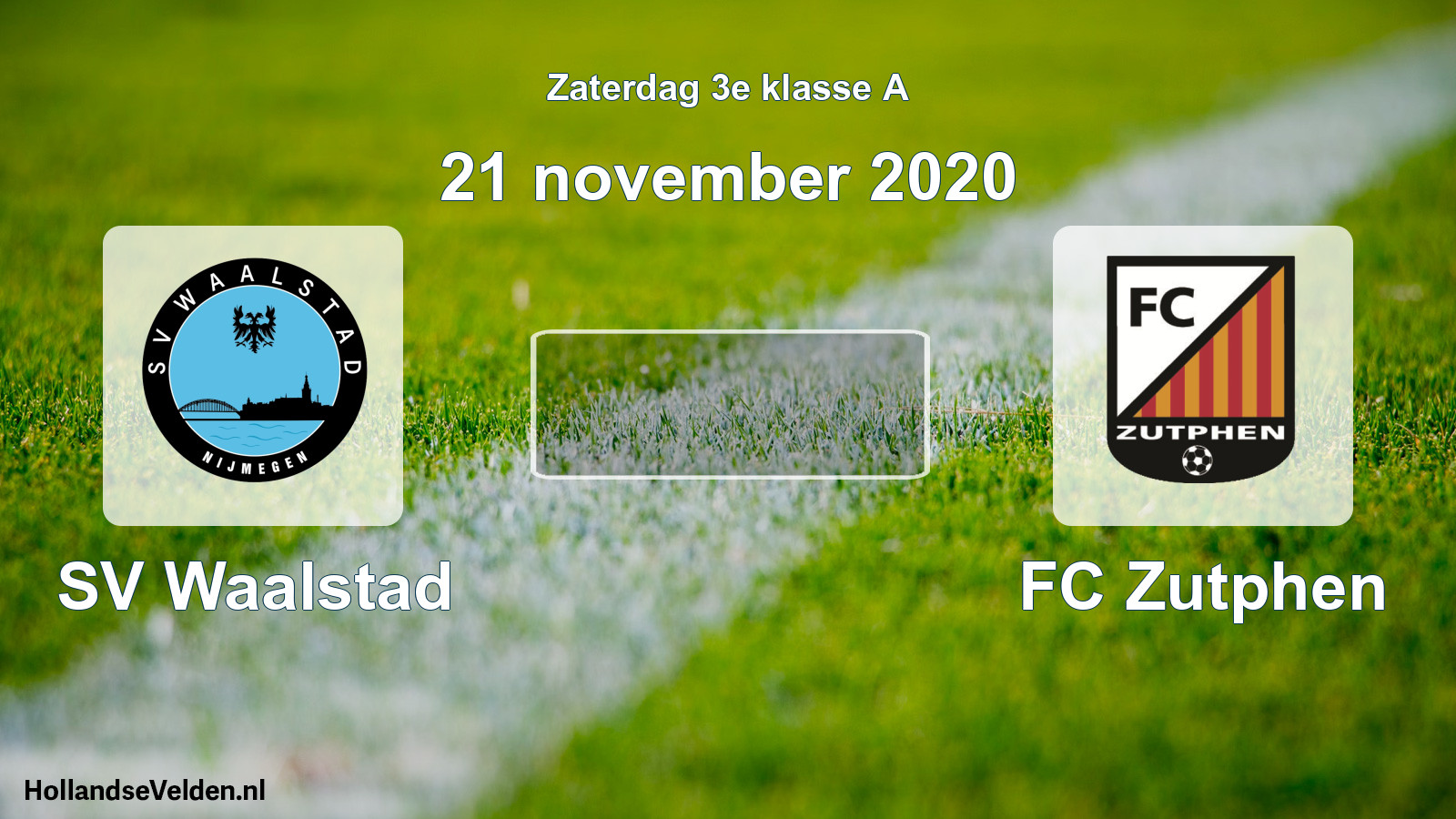 Scheduled Match: SV Waalstad - FC Zutphen (21 November 2020)