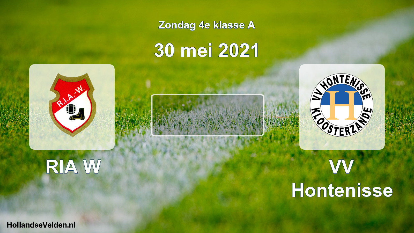Scheduled Match: RIA W - VV Hontenisse (30 May 2021)