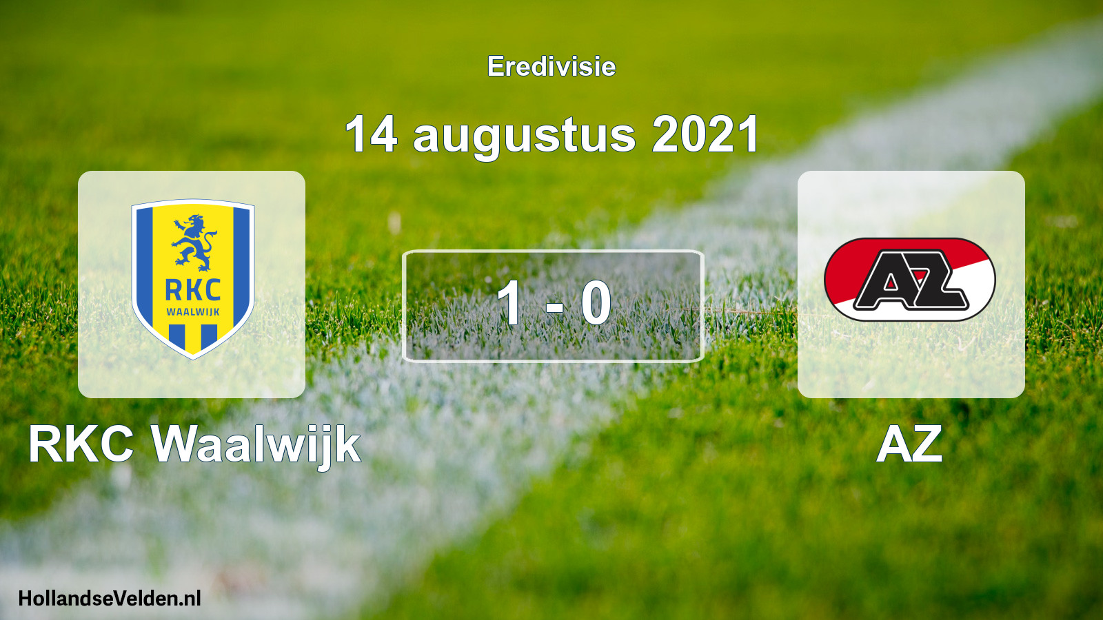 Total number of matches played: RKC Waalwijk - AZ 1 - 0 (14 August 2021)