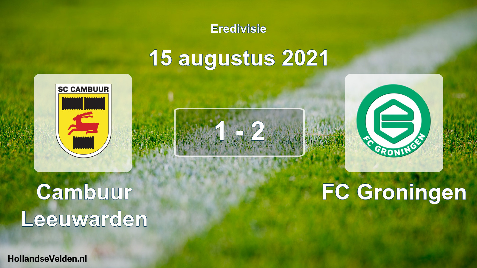 Total number of matches played: Cambuur Leeuwarden - FC Groningen 1 - 2 (15 August 2021)