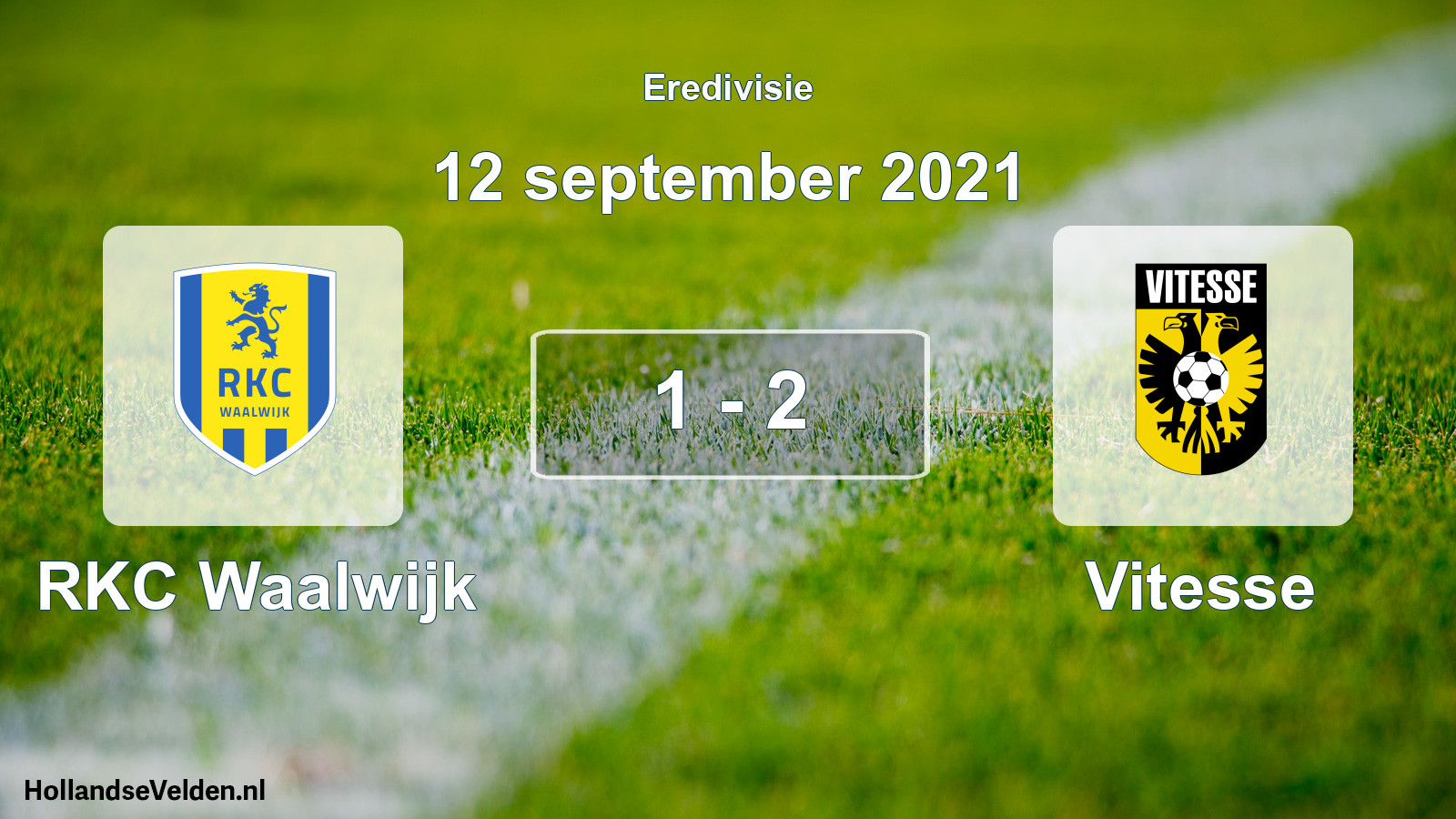 Total number of matches played: RKC Waalwijk - Vitesse 1 - 2 (12 September 2021)