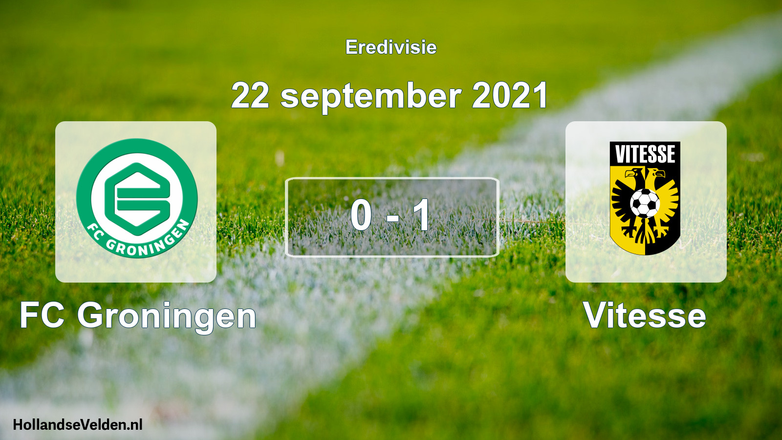 Total number of matches played: FC Groningen - Vitesse 0 - 1 (22 September 2021)