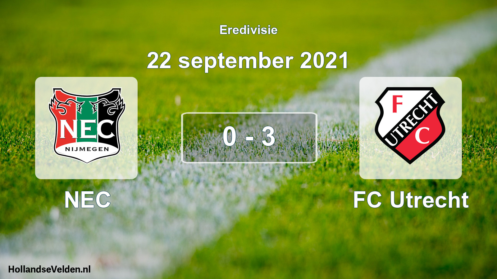 Total number of matches played: NEC - FC Utrecht 0 - 3 (22 September 2021)