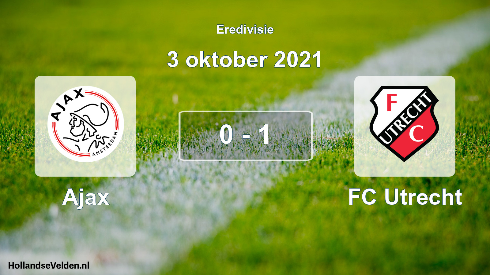 Total number of matches played: Ajax - FC Utrecht 0 - 1 (3 October 2021)