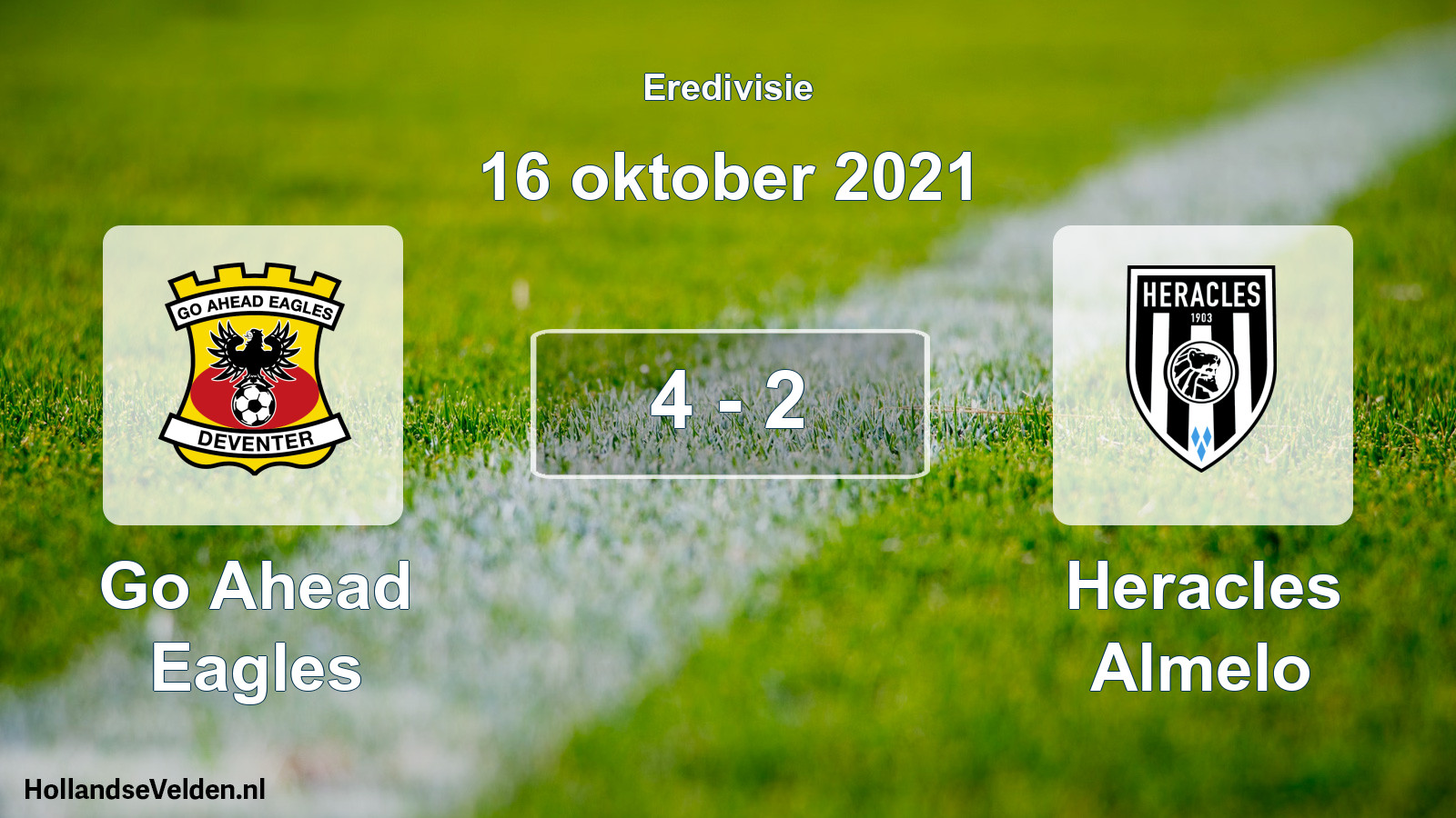 Total number of matches played: Go Ahead Eagles - Heracles Almelo 4 - 2 (16 October 2021)