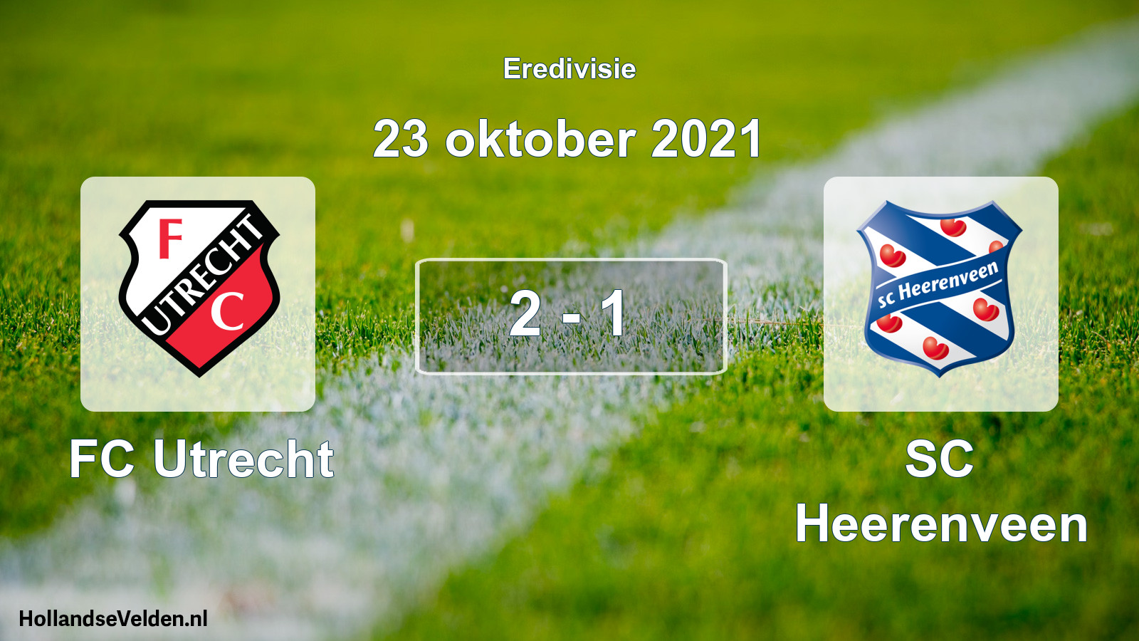 Total number of matches played: FC Utrecht - SC Heerenveen 2 - 1 (23 October 2021)