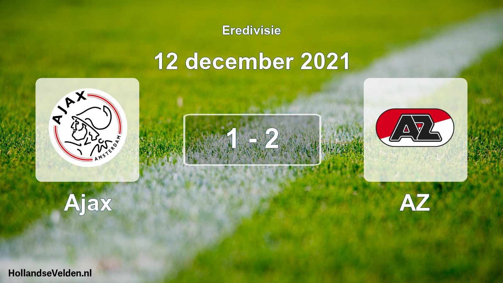 Total number of matches played: Ajax - AZ 1 - 2 (12 December 2021)