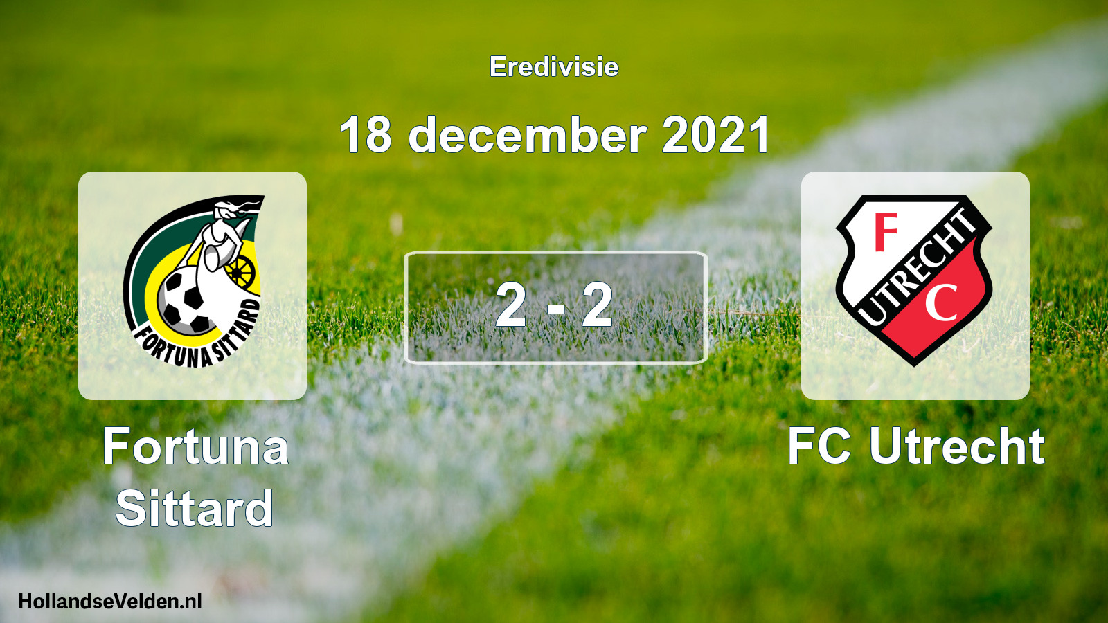 Total number of matches played: Fortuna Sittard - FC Utrecht 2 - 2 (18 December 2021)