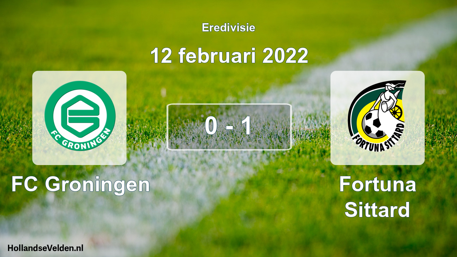 Total number of matches played: FC Groningen - Fortuna Sittard 0 - 1 (12 February 2022)