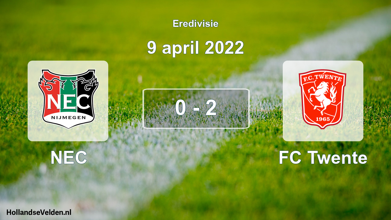 Total number of matches played: NEC - FC Twente 0 - 2 (9 April 2022)