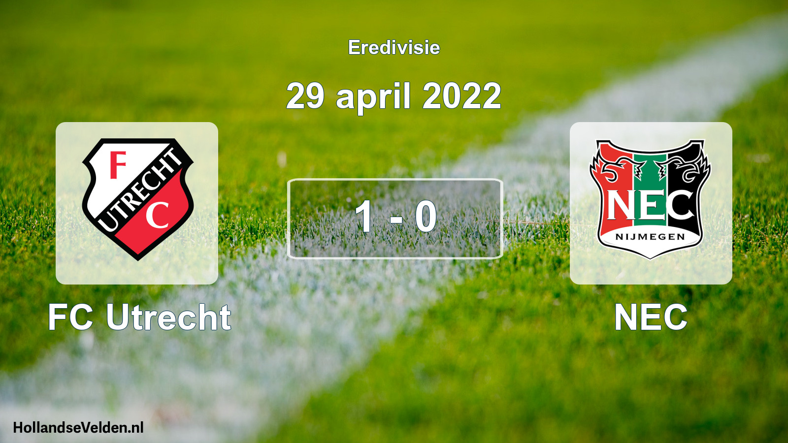 Total number of matches played: FC Utrecht - NEC 1 - 0 (29 April 2022)