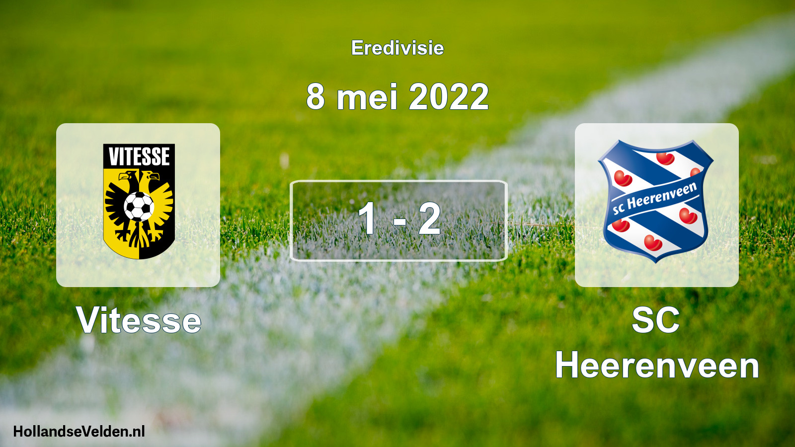 Total number of matches played: Vitesse - SC Heerenveen 1 - 2 (8 May 2022)
