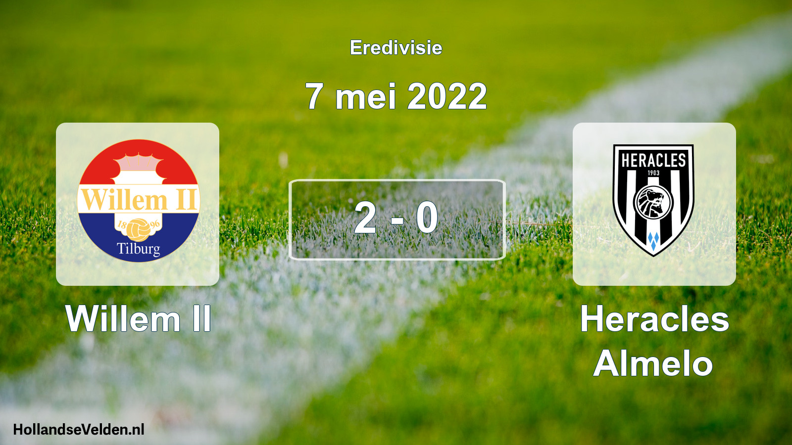 Total number of matches played: Willem II - Heracles Almelo 2 - 0 (7 May 2022)