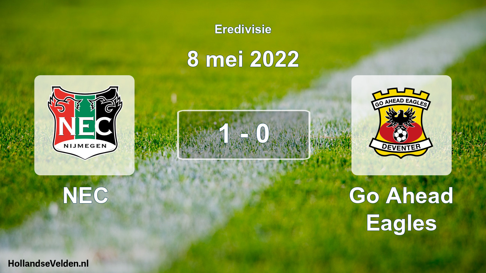 Total number of matches played: NEC - Go Ahead Eagles 1 - 0 (8 May 2022)
