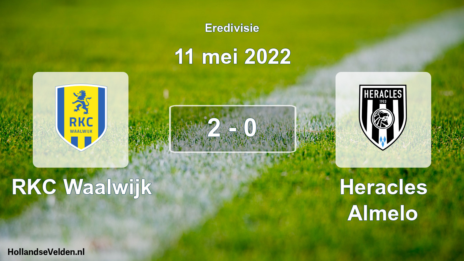 Total number of matches played: RKC Waalwijk - Heracles Almelo 2 - 0 (11 May 2022)