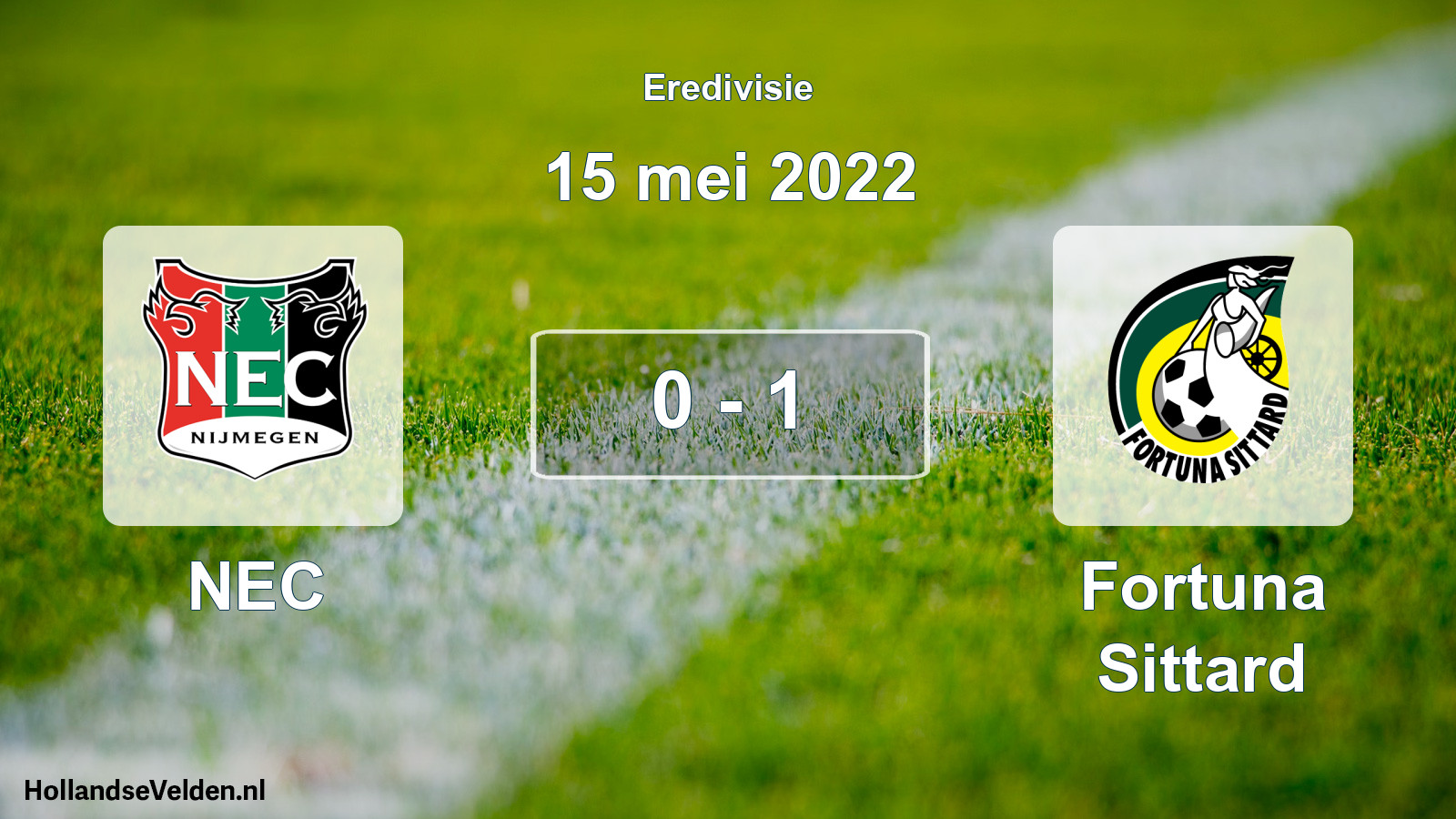 Total number of matches played: NEC - Fortuna Sittard 0 - 1 (15 May 2022)