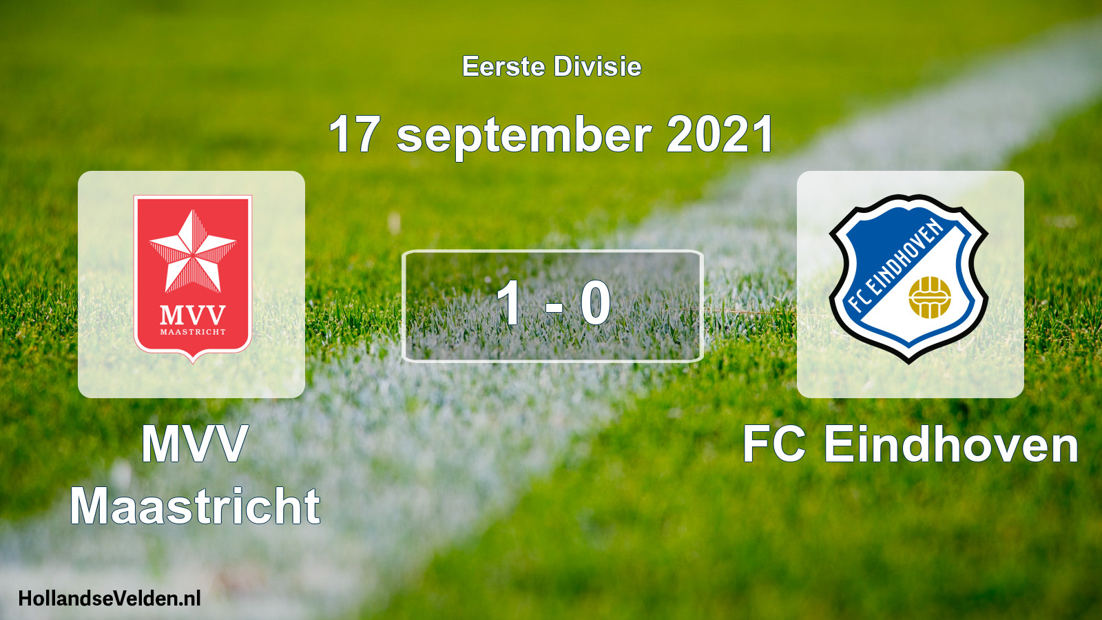 Total number of matches played: MVV Maastricht - FC Eindhoven 1 - 0 (17 September 2021)