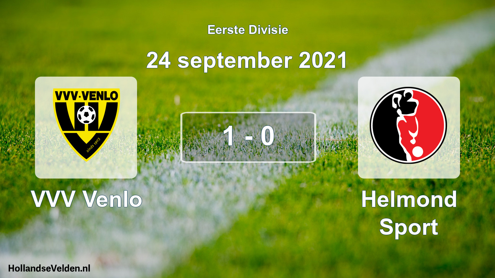 Total number of matches played: VVV Venlo - Helmond Sport 1 - 0 (24 September 2021)