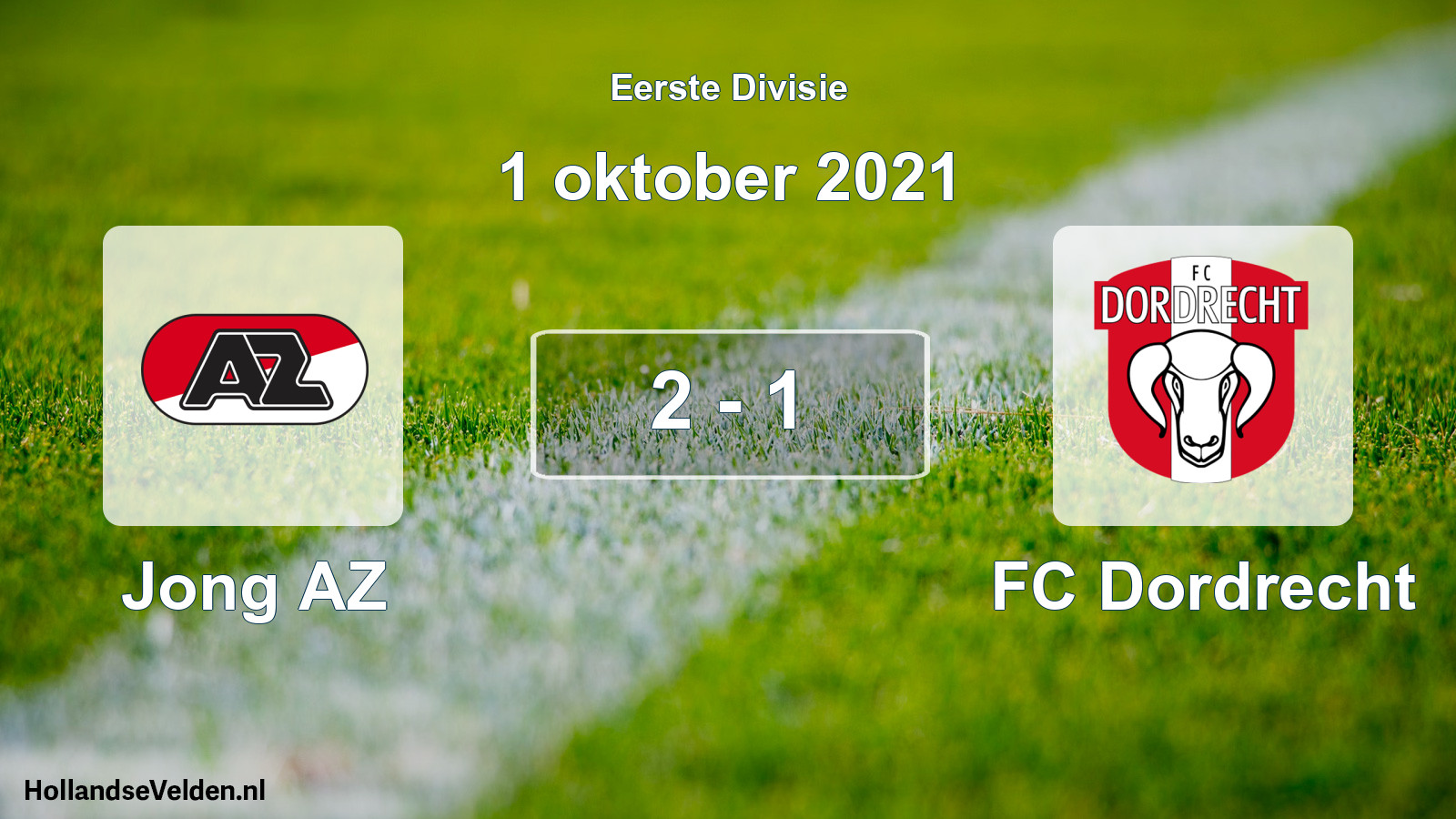 Total number of matches played: Jong AZ - FC Dordrecht 2 - 1 (1 October 2021)