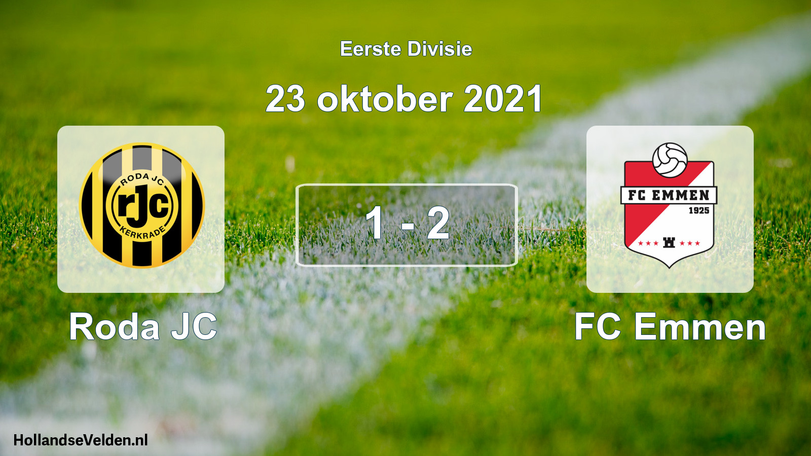 Total number of matches played: Roda JC - FC Emmen 1 - 2 (23 October 2021)