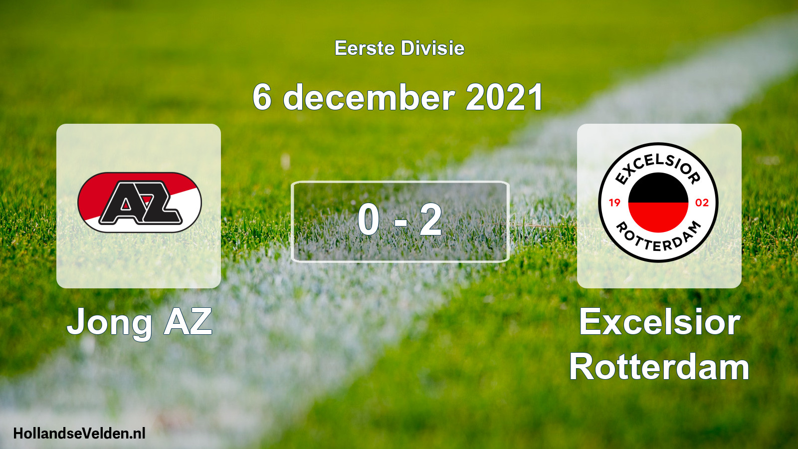 Total number of matches played: Jong AZ - Excelsior Rotterdam 0 - 2 (6 December 2021)