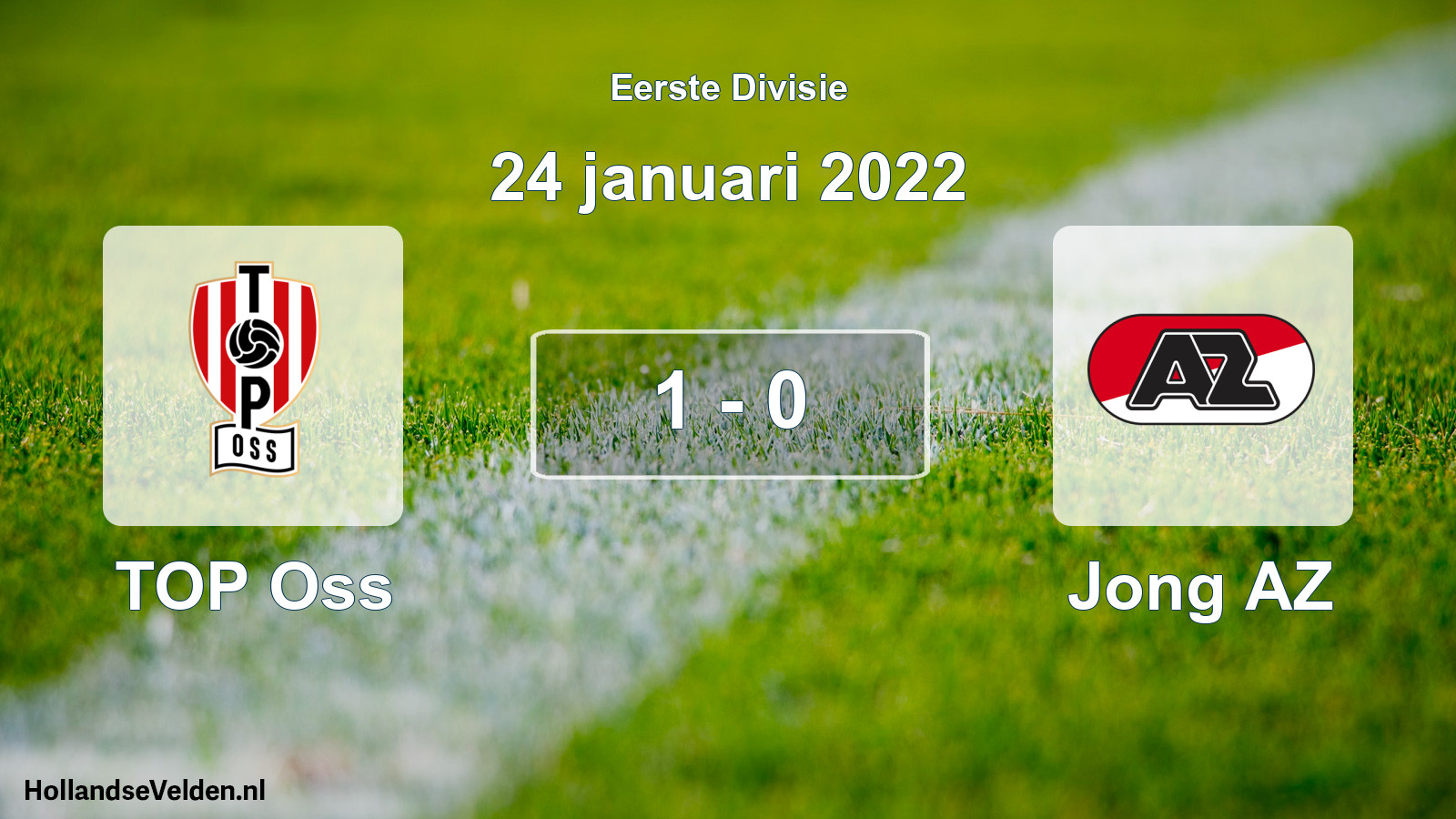 Total number of matches played: TOP Oss - Jong AZ 1 - 0 (24 January 2022)